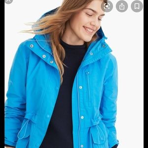 Excellent: j crew perfect rain coat rain jacket